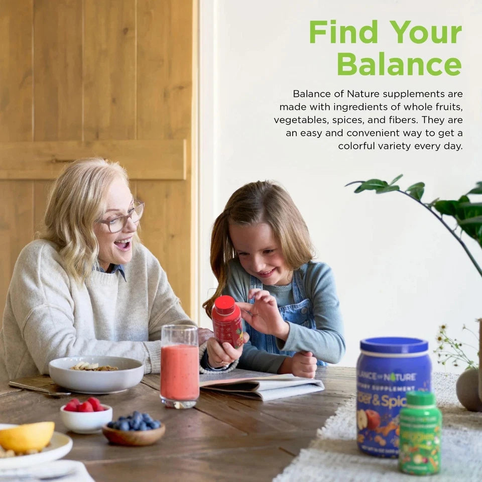 Balance of Nature Fruits & Veggies Supplements - Whole Fruit and Vegetable Ingre