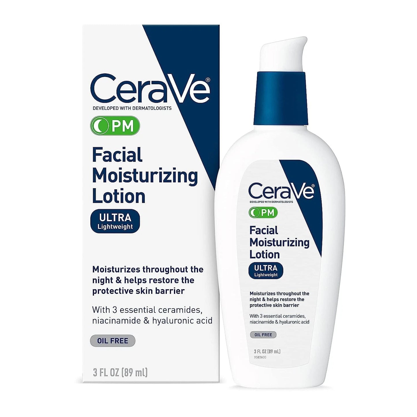 CeraVe PM Facial Moisturizing Lotion Ultra Lightweight 3 FL