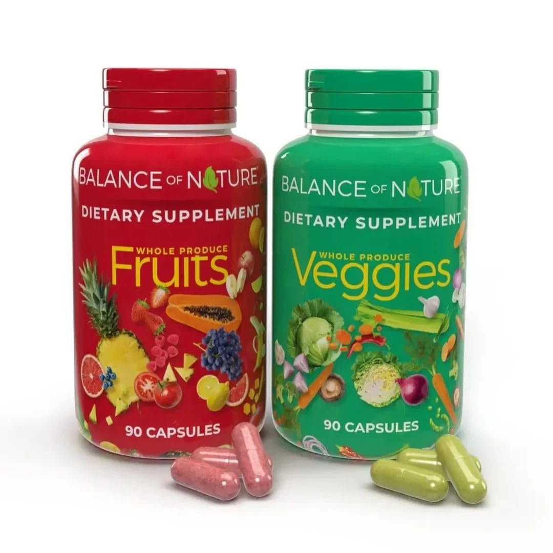 Balance of Nature Fruits & Veggies Supplements - Whole Fruit and Vegetable Ingre