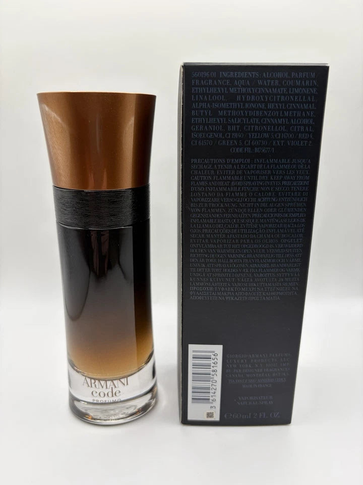 ARMANI CODE PROFUMO GIORGIO ARMANI 2.0oz / 60ml PARFUM Spray NEW IN BOX
